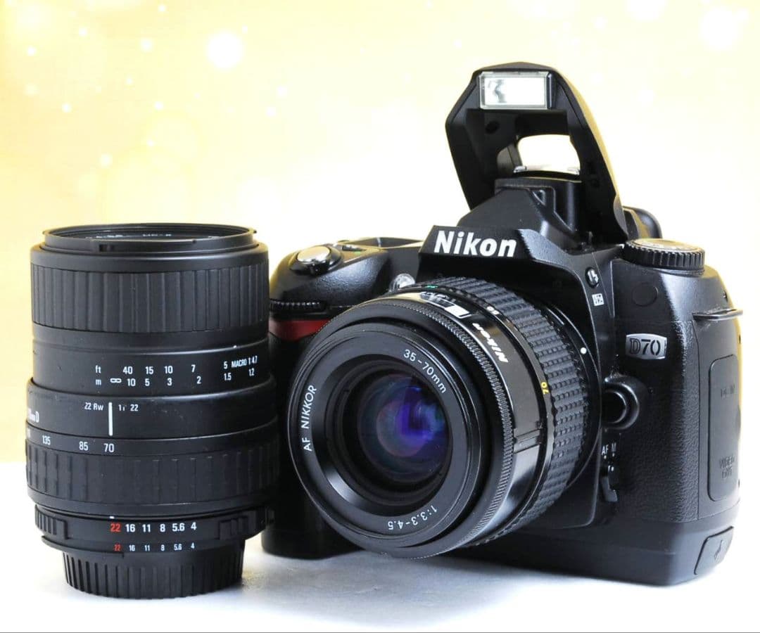 NIKON　D70　ダブルレンズ⚡️初心者⚡️一眼レフ⚡️ニコン⚡️望遠