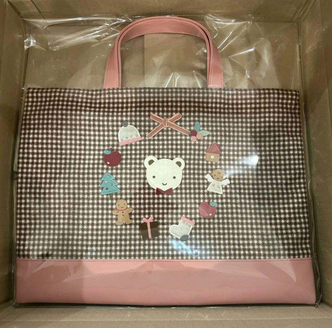 ７月まで。ファミリア　レッスンバッグ　クリスマスコレクション