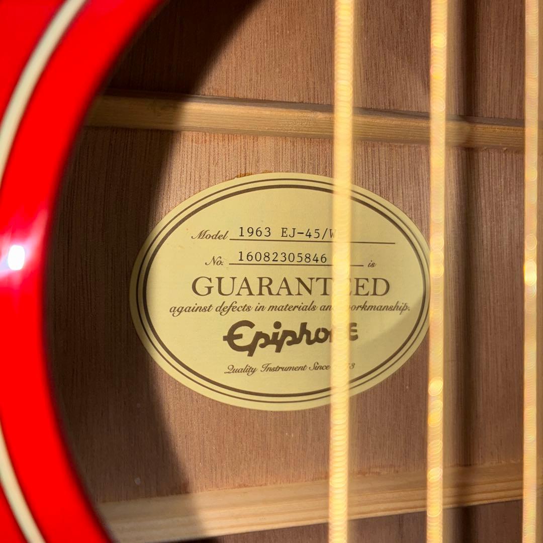 【美品　調整済み】エピフォン　アコースティックギター1963 EJ-45 WR