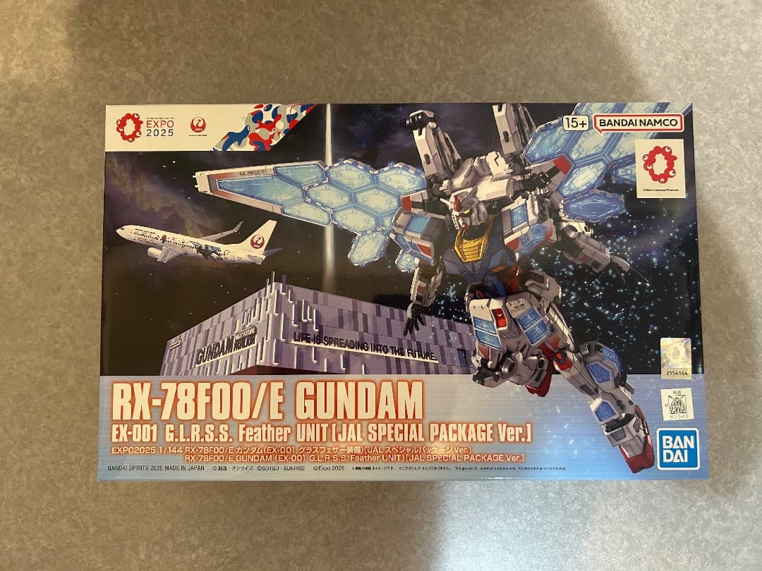 JALガンダム RX-78F00/E 特別パッケージ フライトタグ付 関西万博
