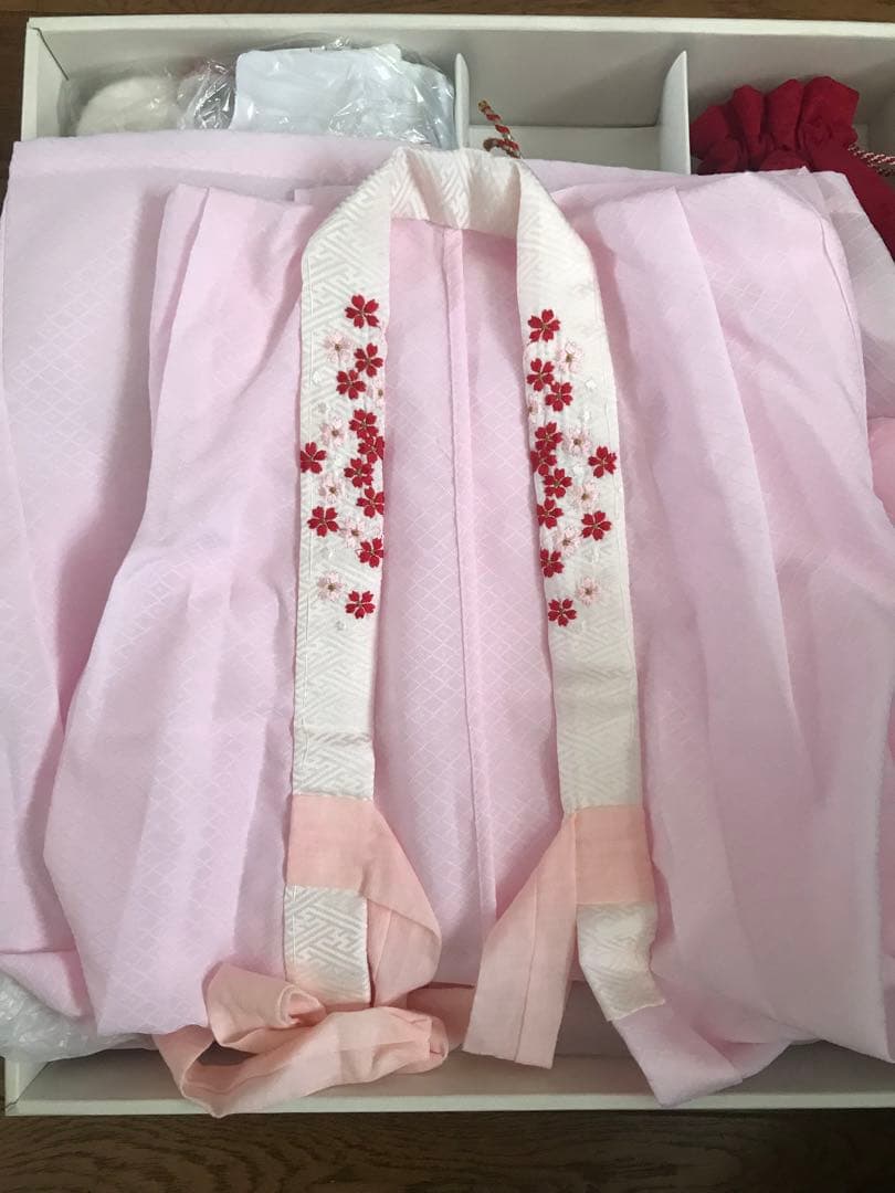 七五三衣装セット 赤ピンク系　3歳　高島屋