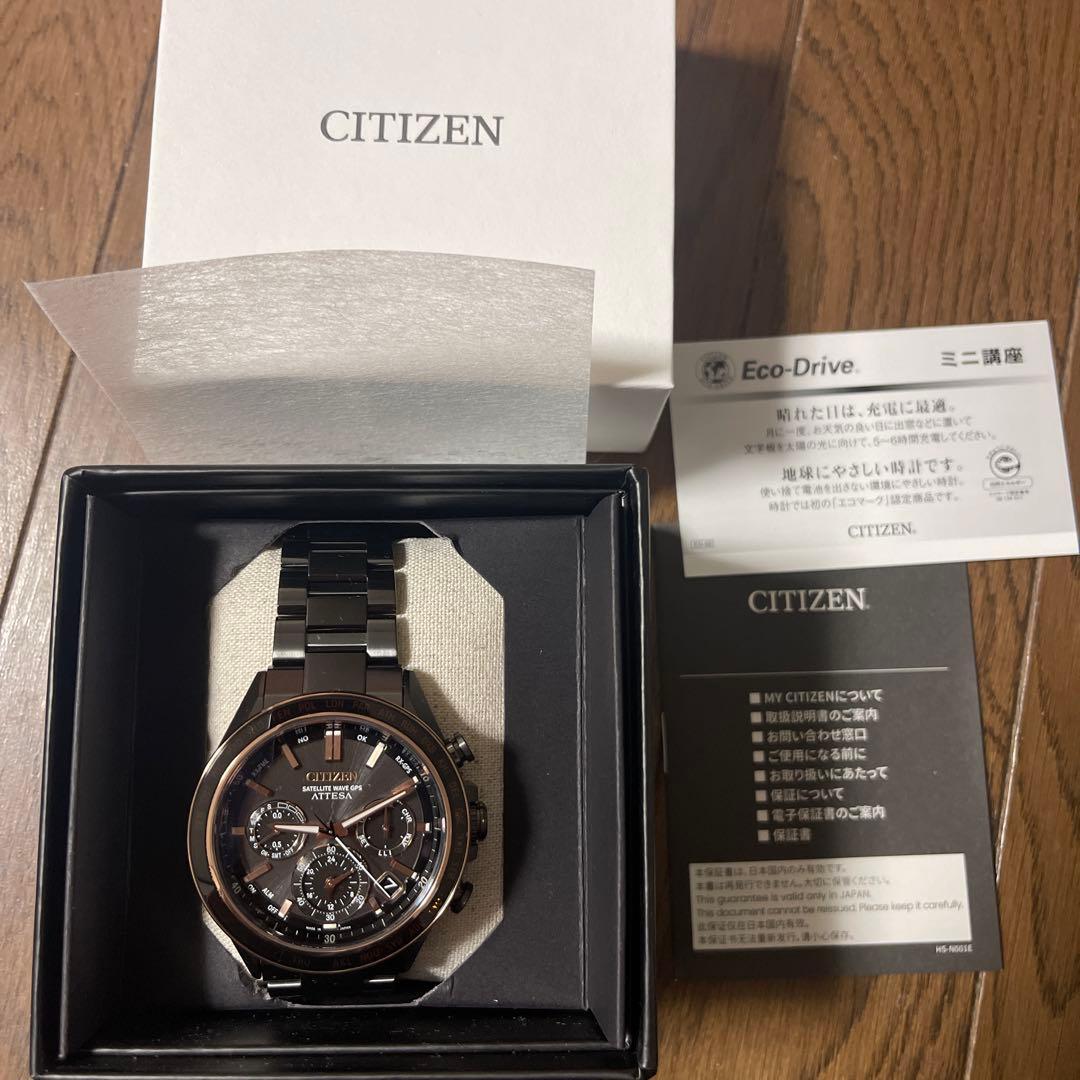 新品未使用　シチズン　アテッサ　CC4074-61W GPS 衛星　電波　腕時計