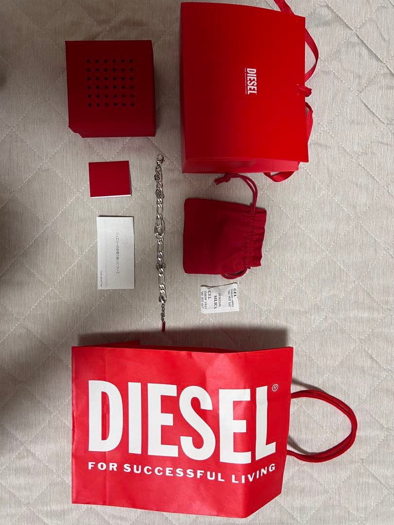 〜*〜様 DIESEL DX159900DJW シルバーブレスレット