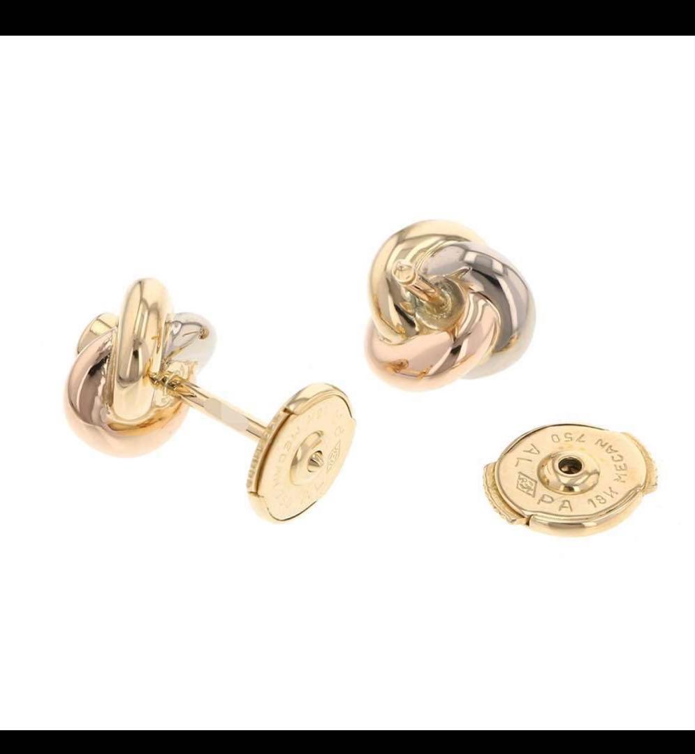 カルティエ ピアス ベビー トリニティ ダイヤモンド