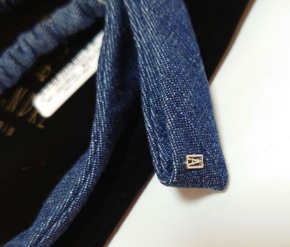 タグ付き新品 2025SS【アレクサンドル ドゥ パリ】デニム　リボンポニー