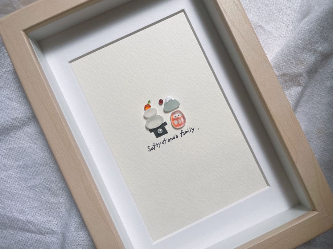 シーグラスアート　12か月カレンダー　　　　S-182