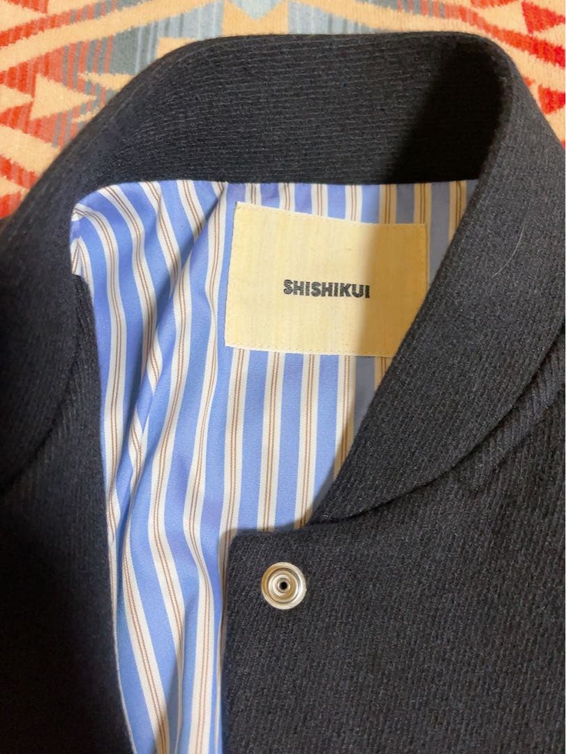 THE SHISHIKUI シシクイ　WOOL JAK ネイビー