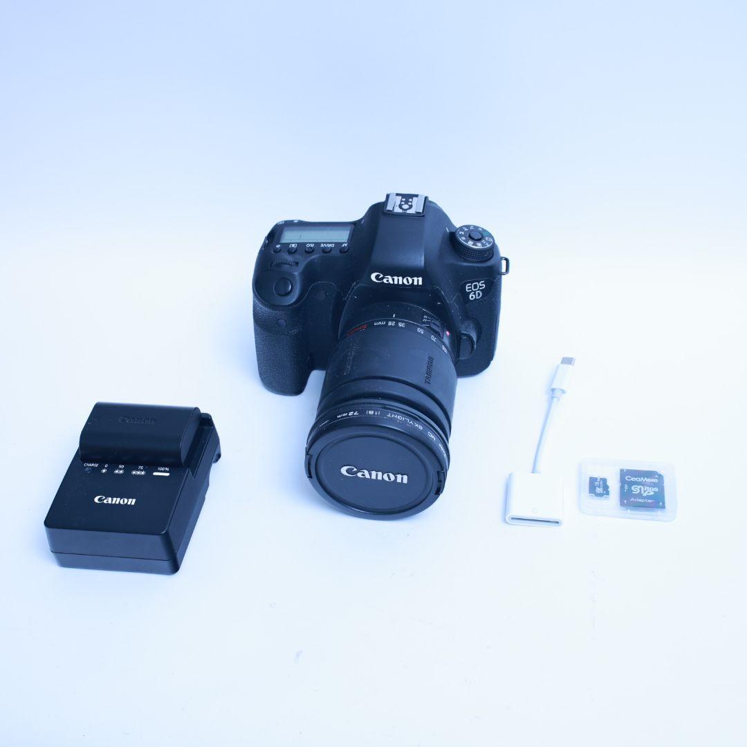 スマホ転送可　Canon EOS 6D 一眼レフデジタルカメラ電池レンズ等付