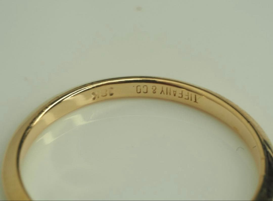 TIFFANY&Co. ティファニー　18k 17号　ナイフエッジ　リング　指輪