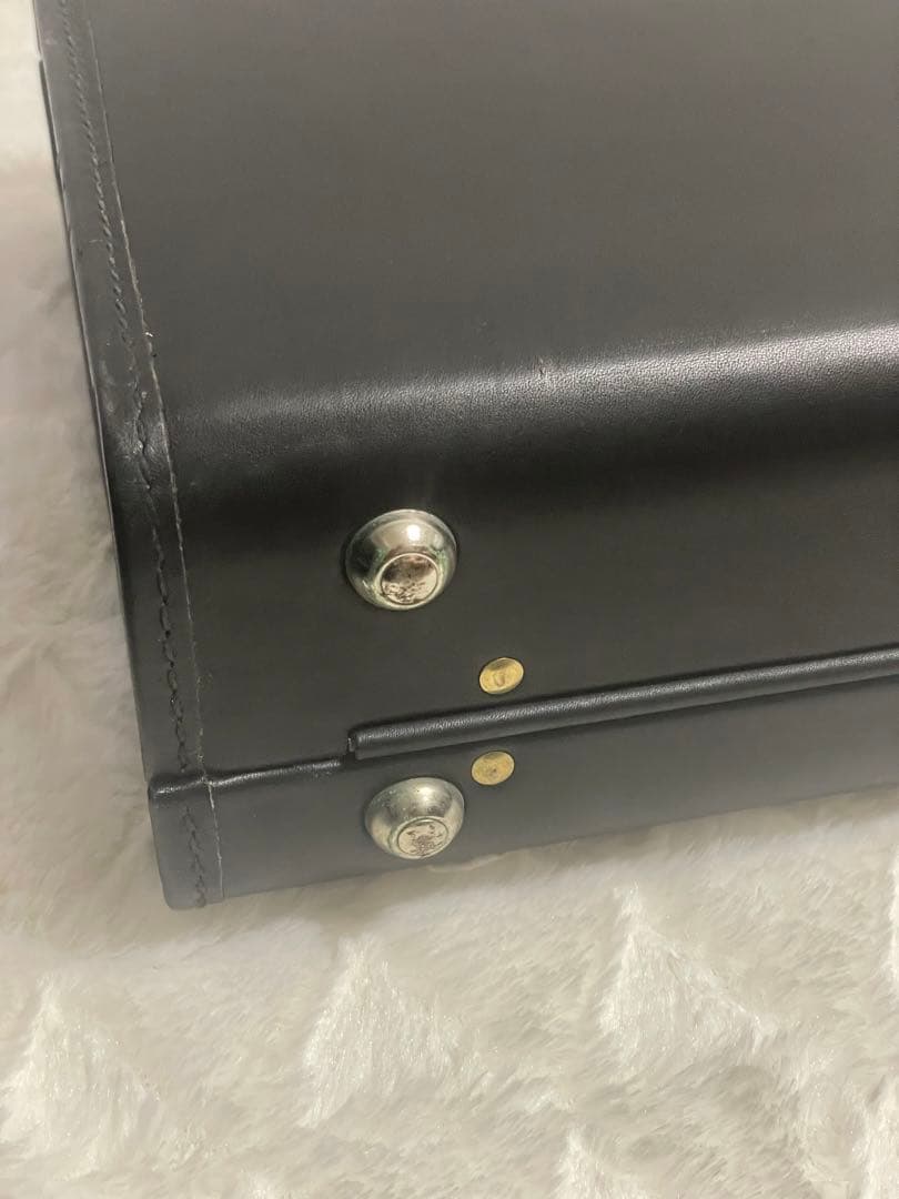 【激レア】COACH コーチ 黒 レザー アタッシュケース ダイヤルロック 鍵付