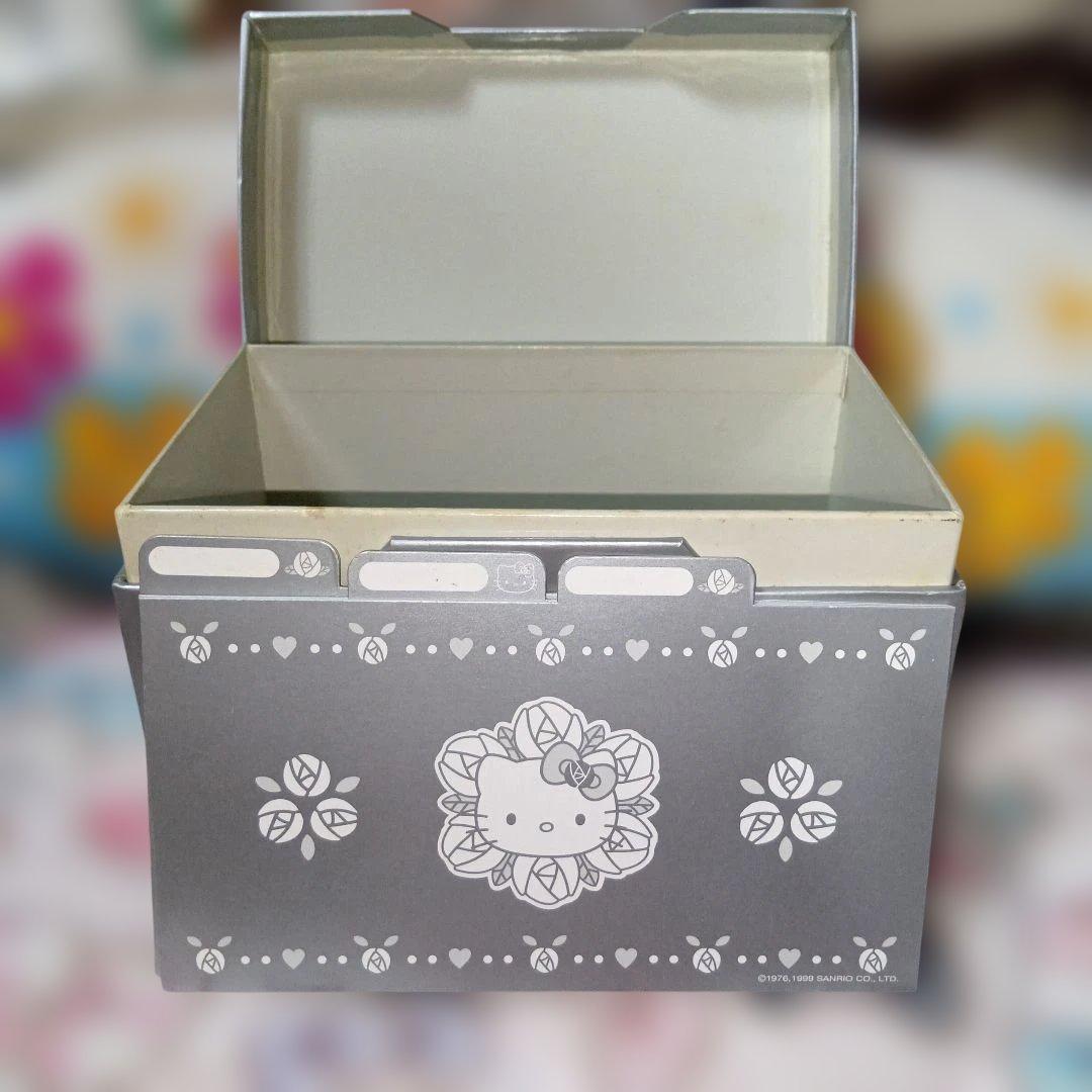 ハローキティ1999年25周年限定ダイヤモンドシリーズ小物入れ仕切り付未使用
