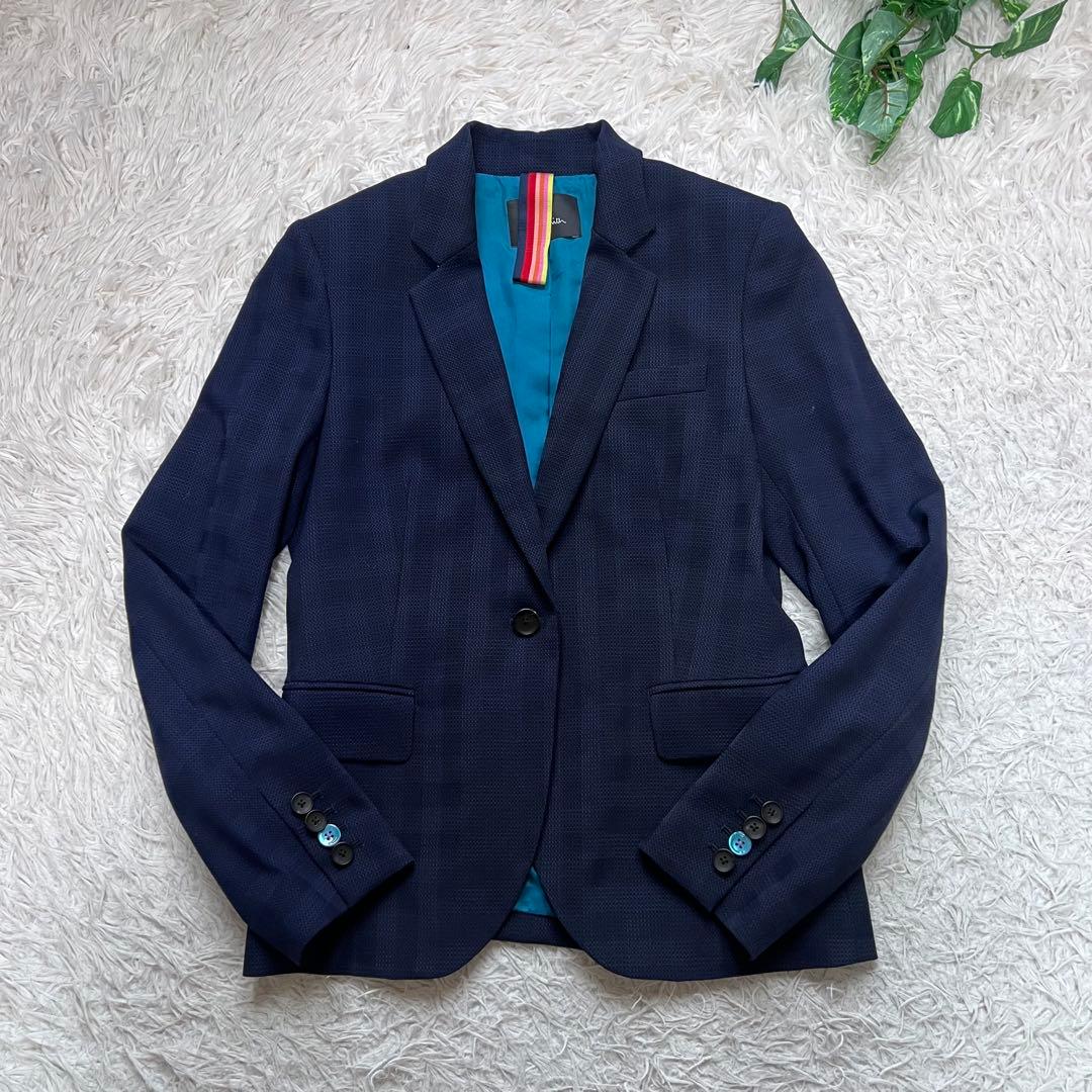 極美品 現行 PS Paul Smith セットアップ パンツスーツ ネイビー