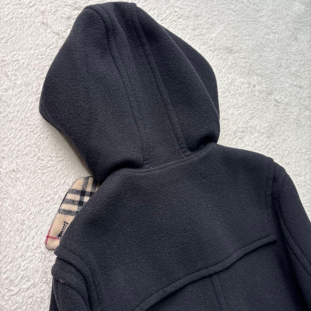Burberryブルーレーベル✨ダッフルコート ノバチェック 黒 38