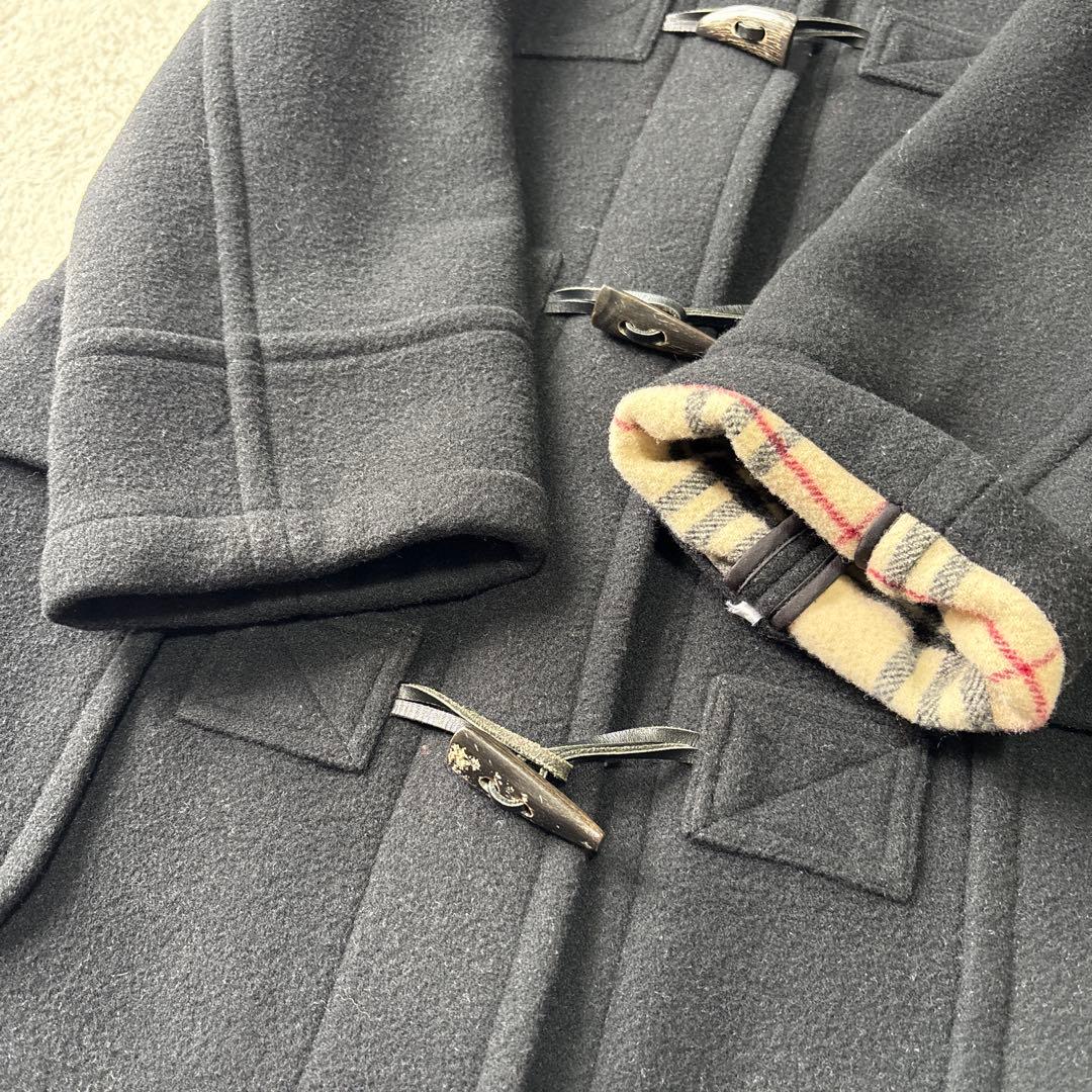 Burberryブルーレーベル✨ダッフルコート ノバチェック 黒 38