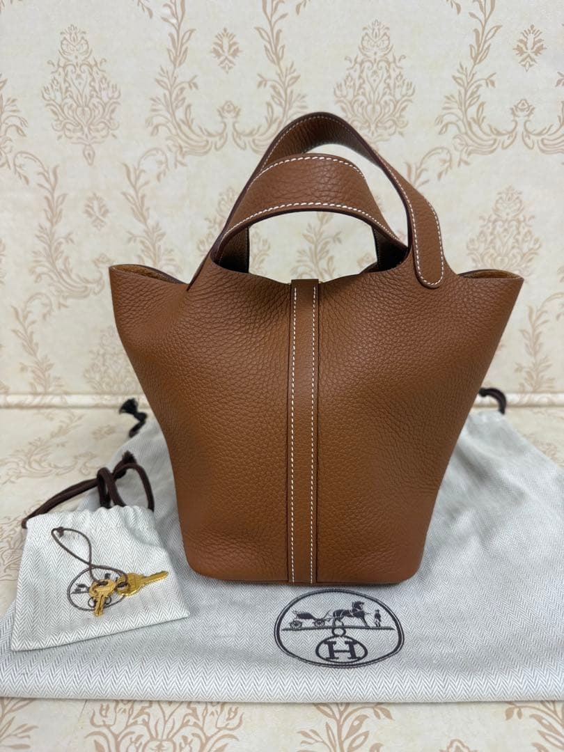 【美品】エルメス　ピコタンロックPM ゴールド/Gold金具　U刻印