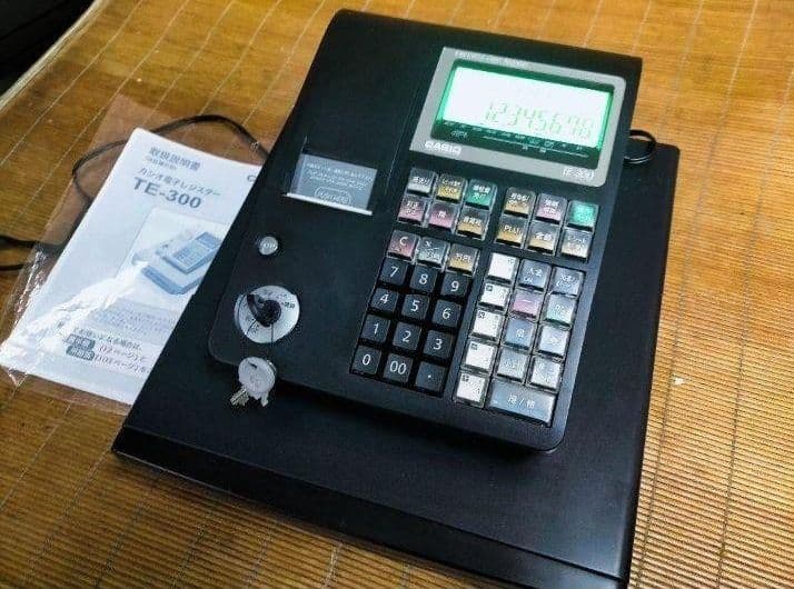 カシオレジスター　TE-300　フル設定無料　 送料無料人気機種　114003