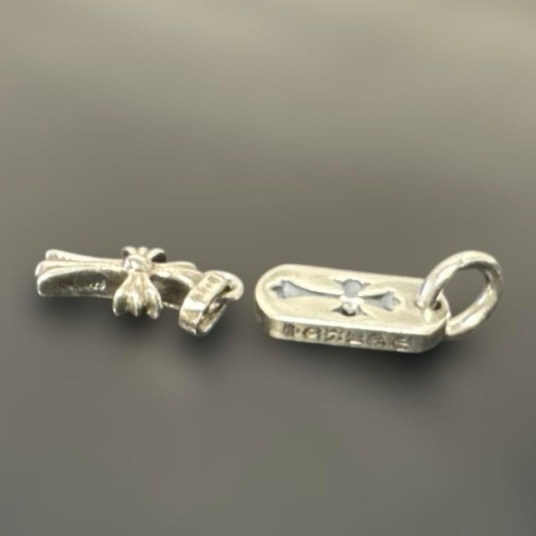 クロムハーツ ベビーファット　カットアウトクロス　天然ダイヤ　パヴェ