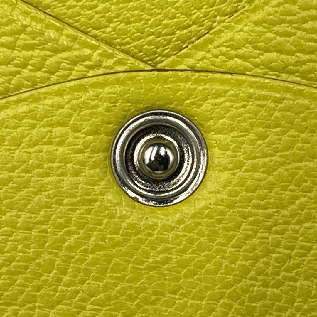 HERMES エルメス カルヴィ イエロー系 名刺入れ　カードケース フランス製