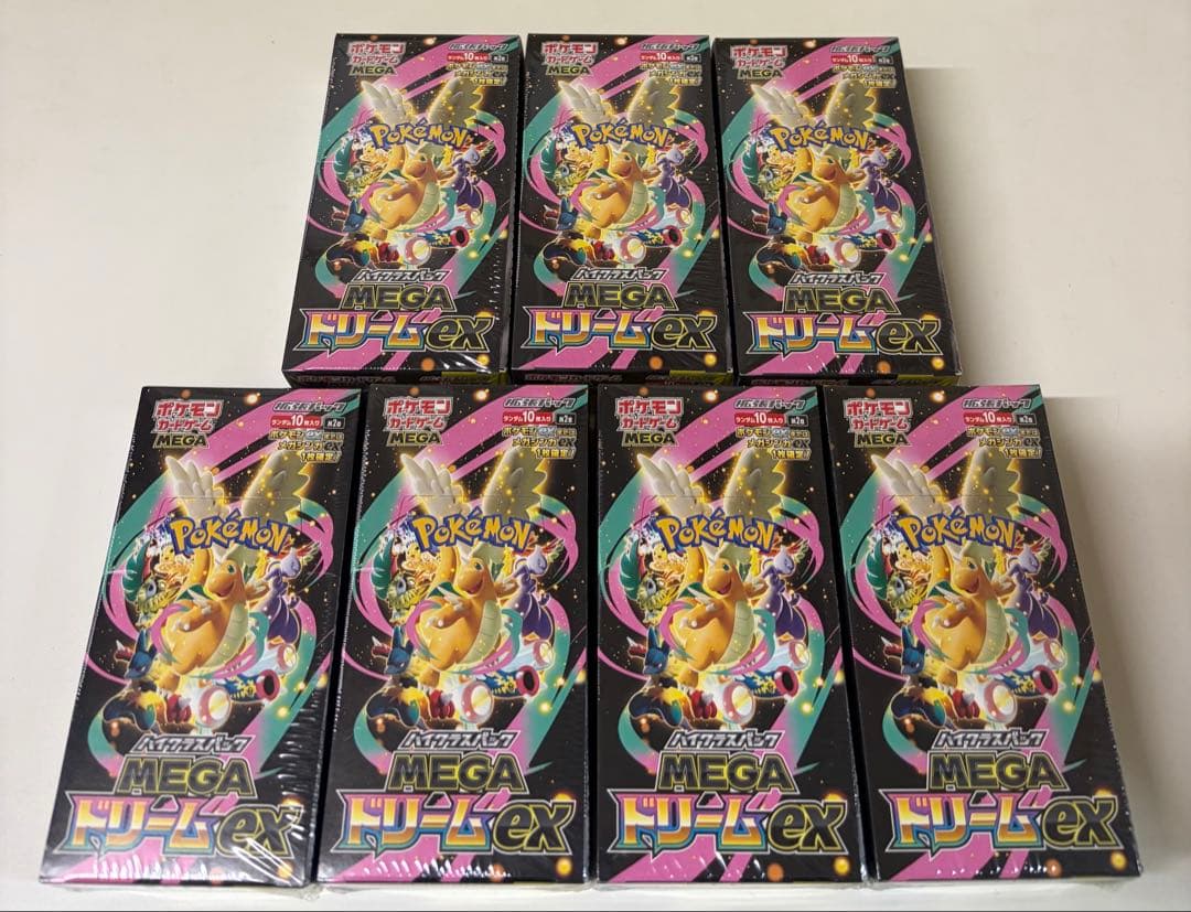ポケモンカード　メガドリームex　シュリンク付　7box