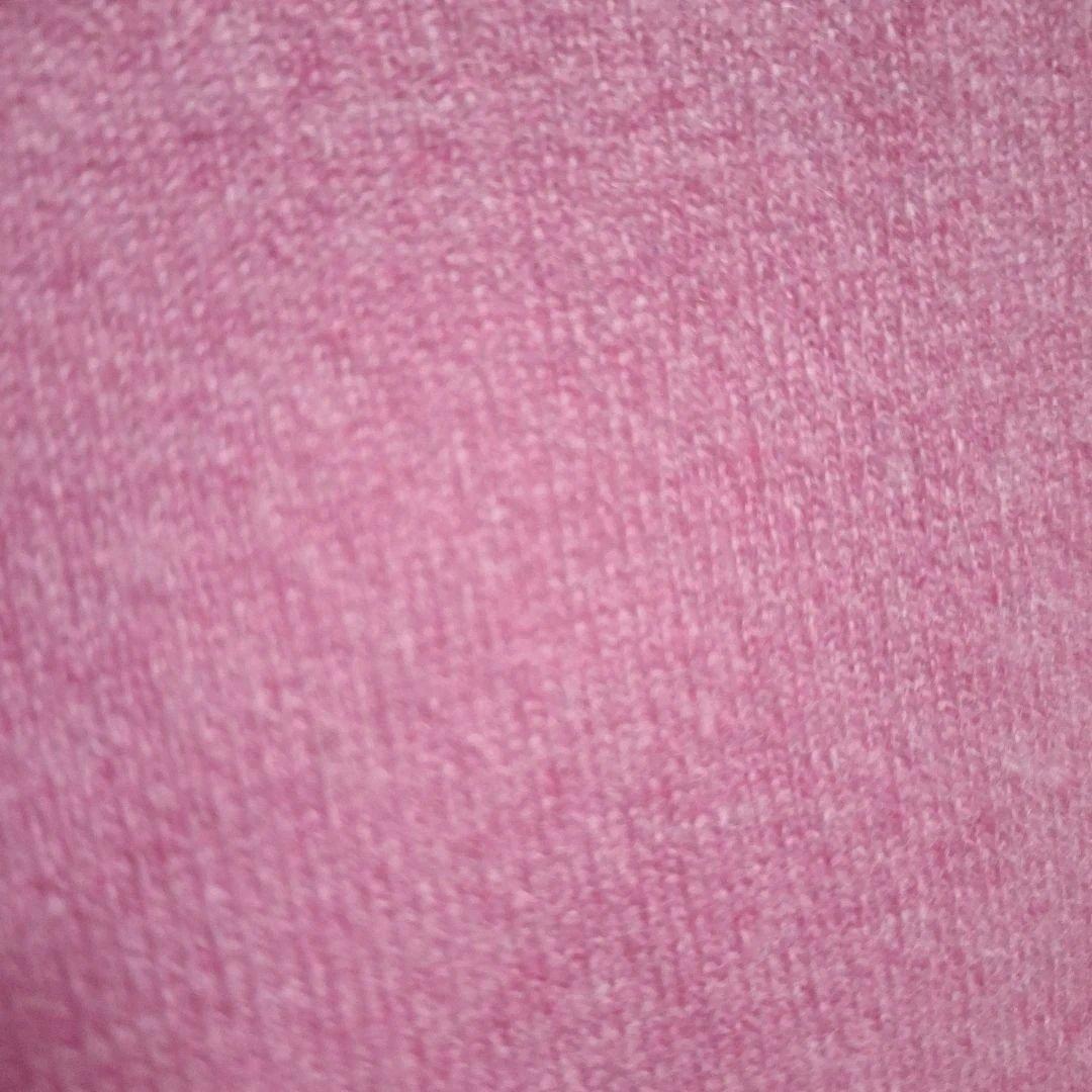 エブール　ゲージカシミア　クルーネックニット　プルオーバー38Mピンク