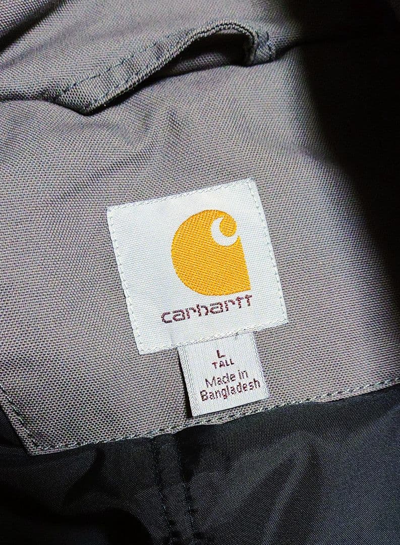 ❐Carhartt ⚪グレー ダブルジップ【ドローコード付き】ベスト