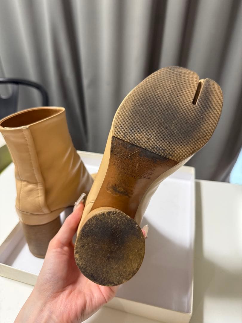 maison margiela 足袋ブーツ ベージュ36 23cm