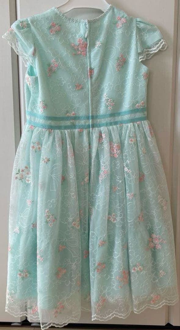 mezzo piano 花刺繍チュールレース　ワンピース　フォーマル　130