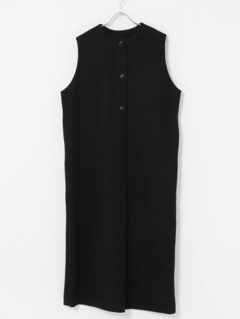 ほぼ新品 かぐれ 今季 ウールタックジャンパースカート ブラック　2025秋冬