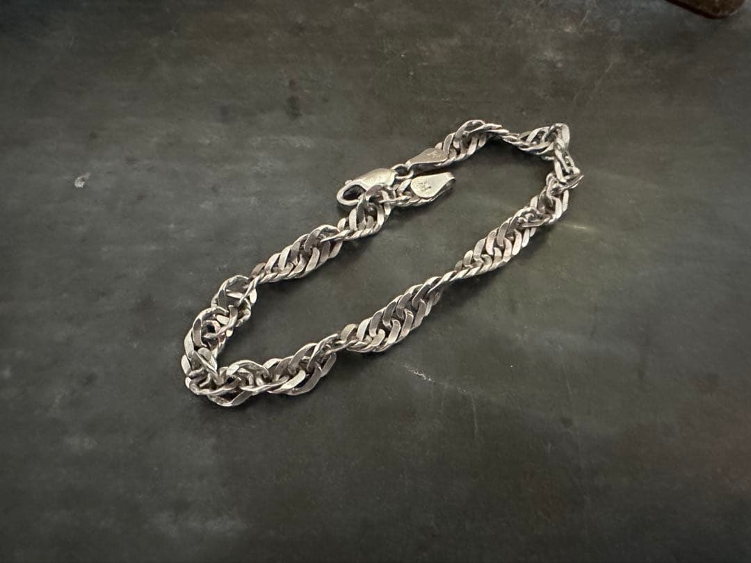 希少　ヴィンテージ　ブレスレット　アンティーク　イタリア　シルバー　925
