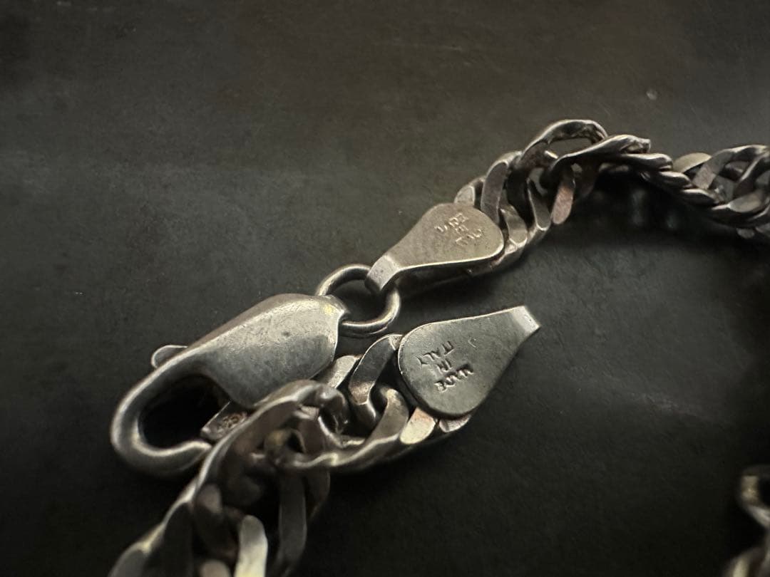 希少　ヴィンテージ　ブレスレット　アンティーク　イタリア　シルバー　925