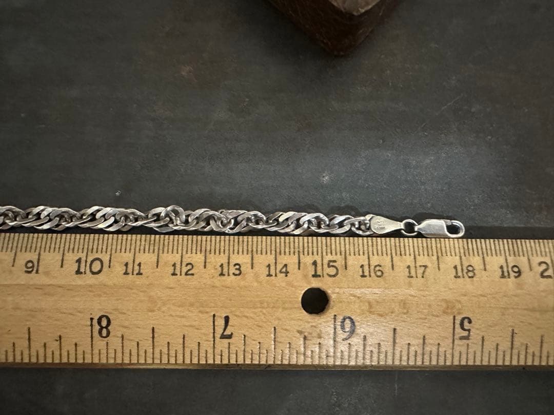 希少　ヴィンテージ　ブレスレット　アンティーク　イタリア　シルバー　925