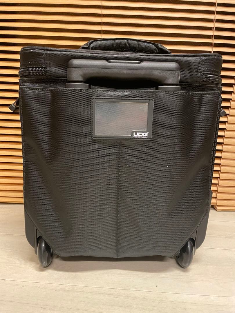 UDG レコードバッグ 黒 キャスター付き