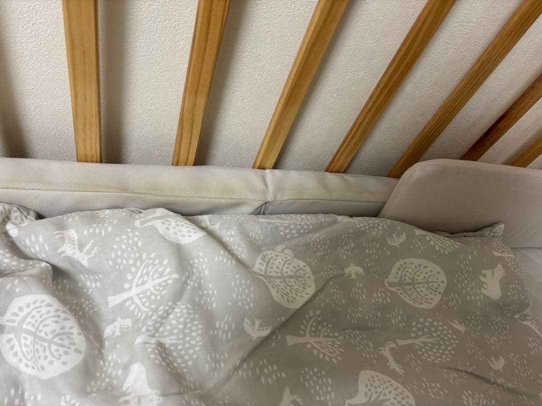 【大阪市内引取限定】カトージ　ベビーベッド＋組布団　セット　KATOJI