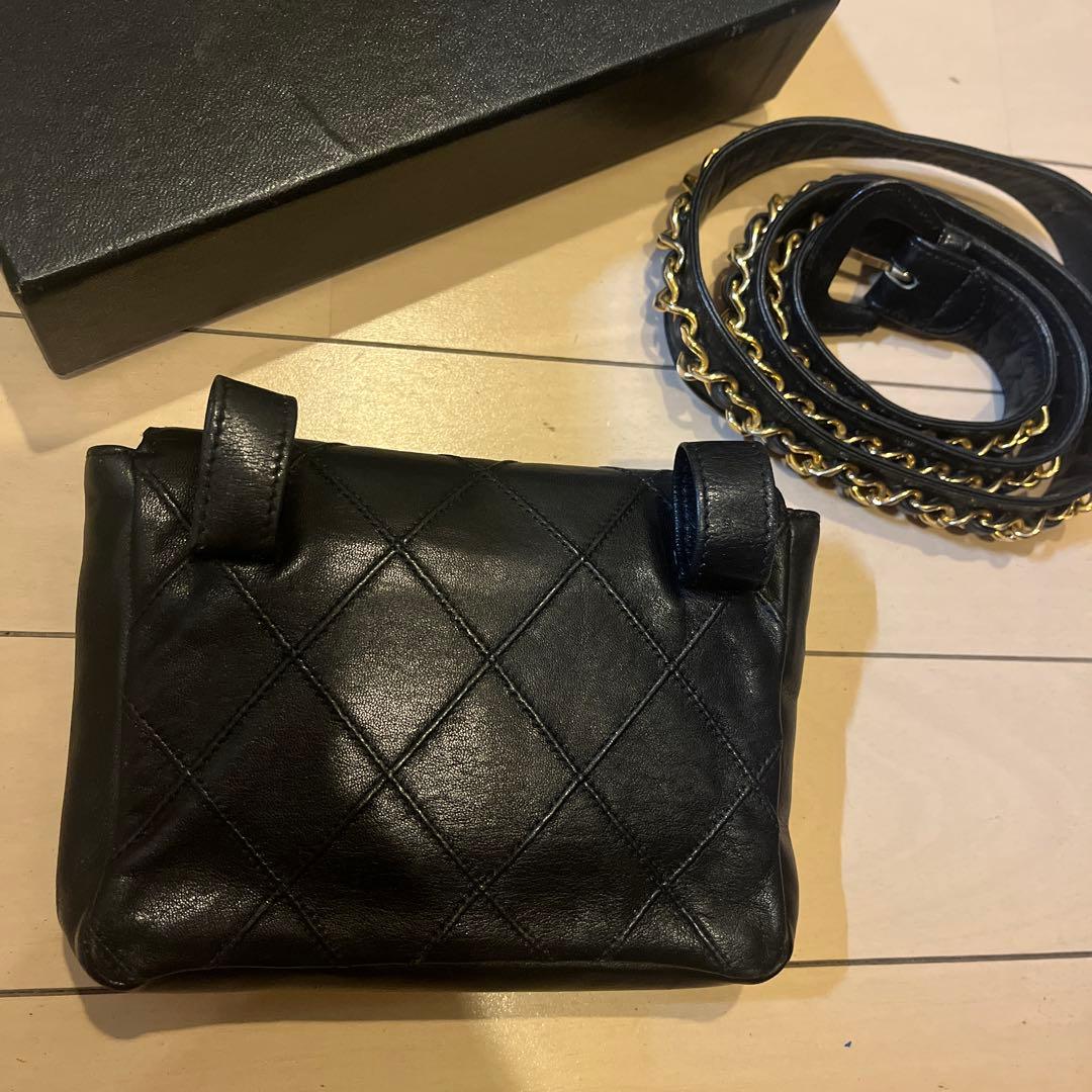 CHANEL ビコローレ　ウエストポーチ　マトラッセ　ヴィンテージ