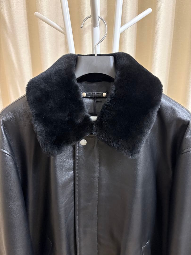 ジャケット・アウター MOUTON COLLAR SHEEP LEATHER ZIP JACKET 1