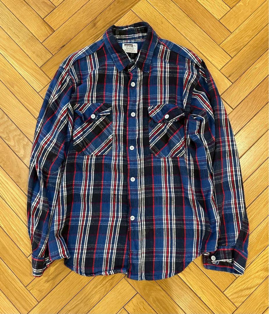 60s ビンテージネルシャツ　ヘビネル　好配色