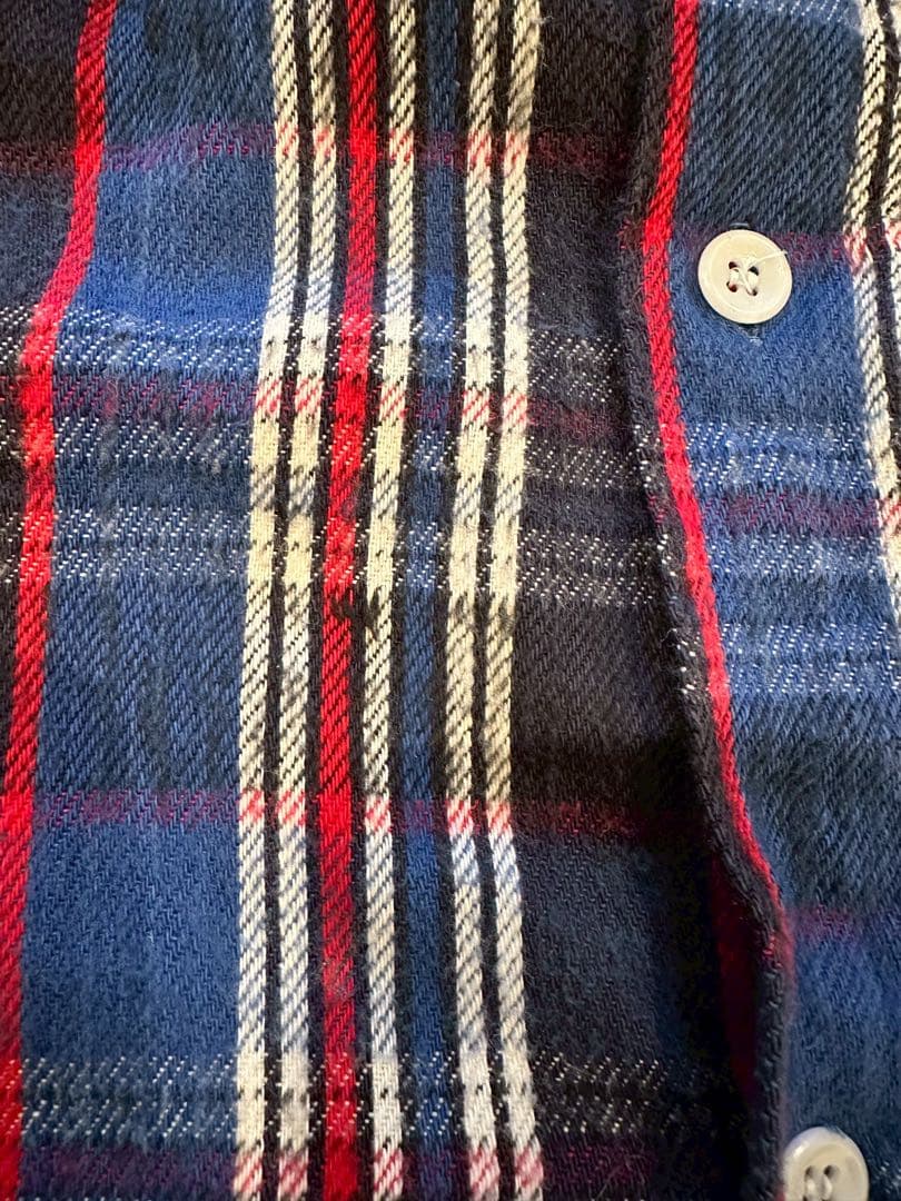 60s ビンテージネルシャツ　ヘビネル　好配色