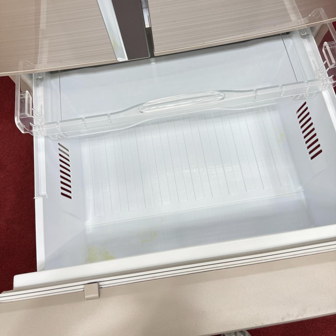 東京23区送料無料　美品三菱６ドア冷蔵庫435L　製氷機有2016年製　洗浄済み