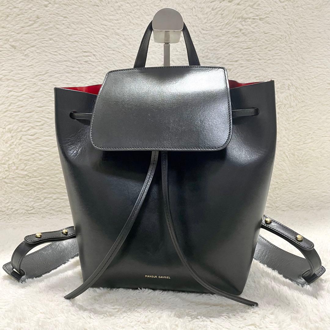 美品 Mansur Gavriel マンサー ガブリエル フラップレザーリュック