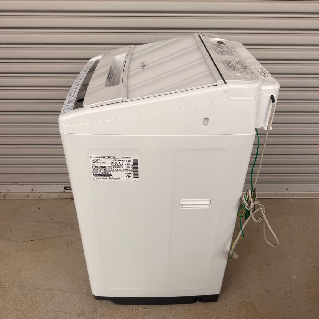 ● 美品 女性オーナー 日立 洗濯機 BW-V70F 7.0kg 2021年製