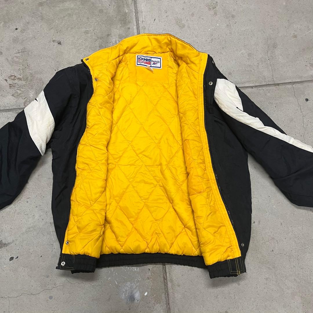 90s Reebok NFL Steelers ナイロンジャケット XL 刺繍