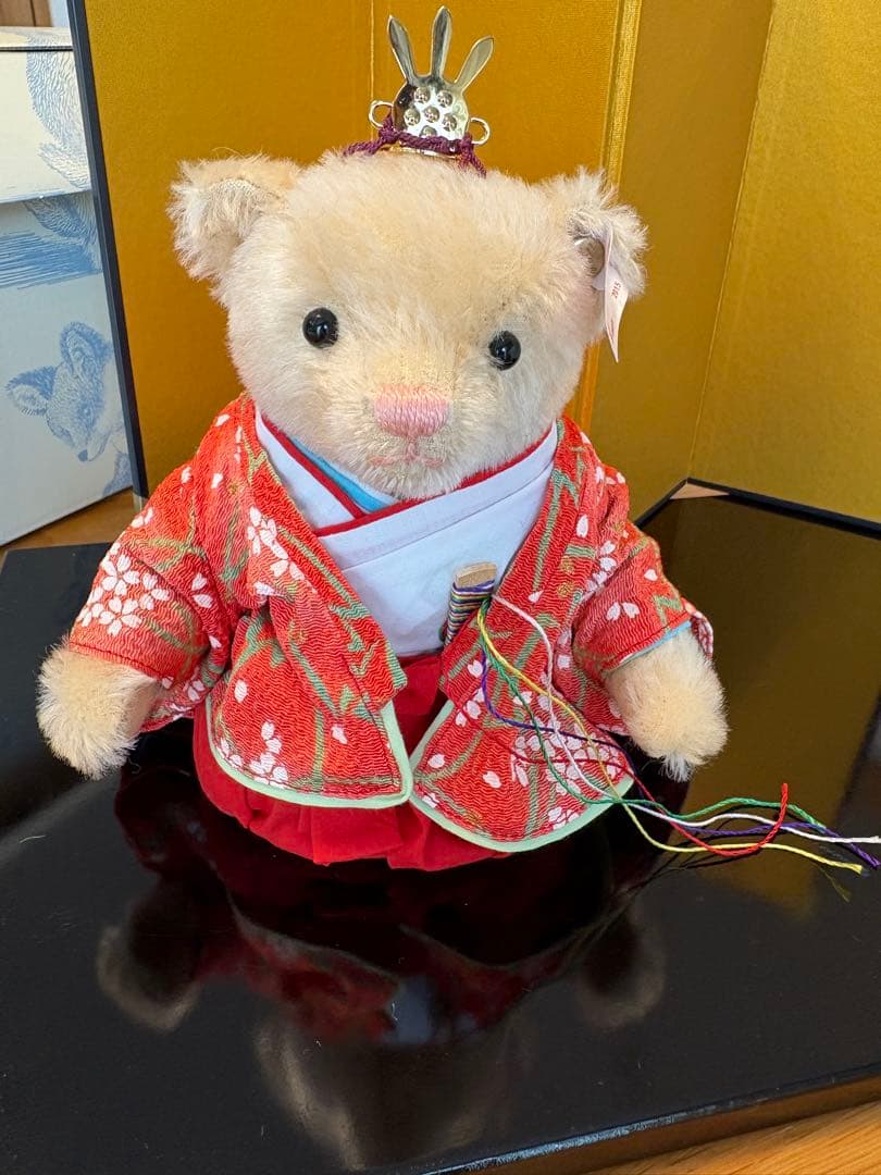 ば*び様 シュタイフひな人形テディベア シリアルナンバー入り 2015