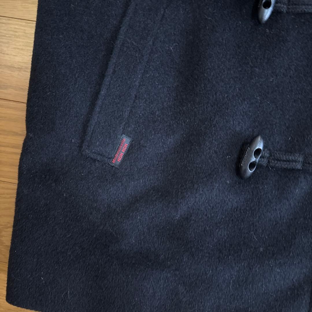 マドモアゼルノンノン　柔らかで軽いダッフルコート　ブラック　説明文お読みください