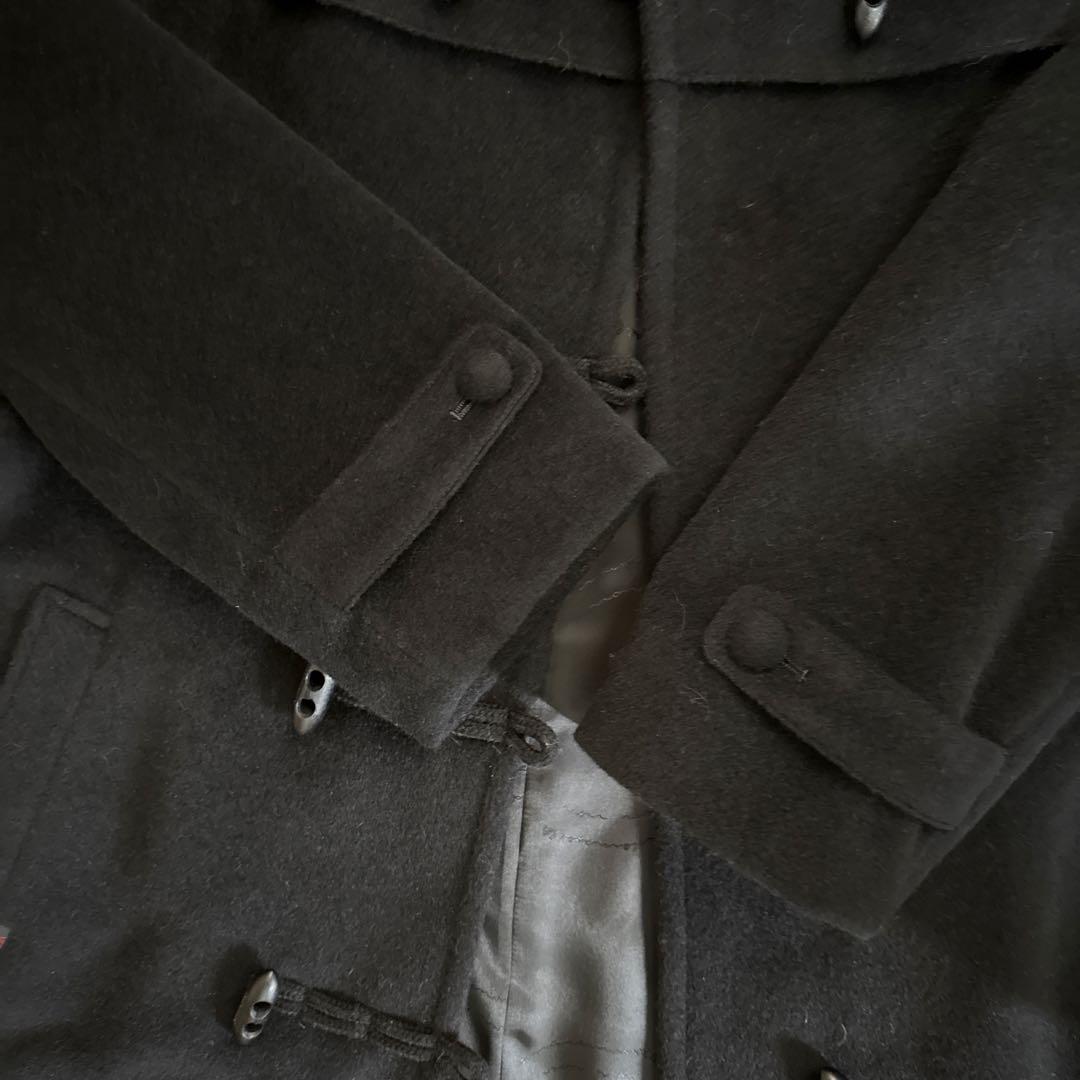 マドモアゼルノンノン　柔らかで軽いダッフルコート　ブラック　説明文お読みください