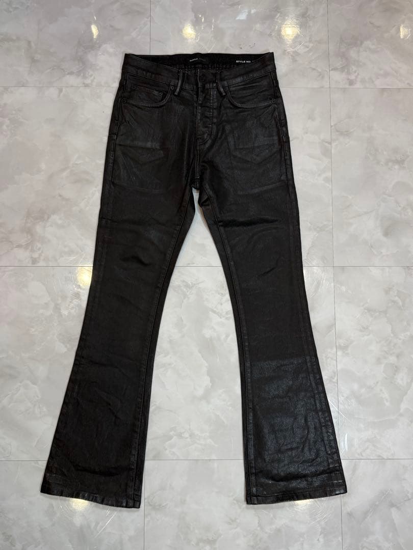 PURPLE BRAND ブラックブーツカットデニム