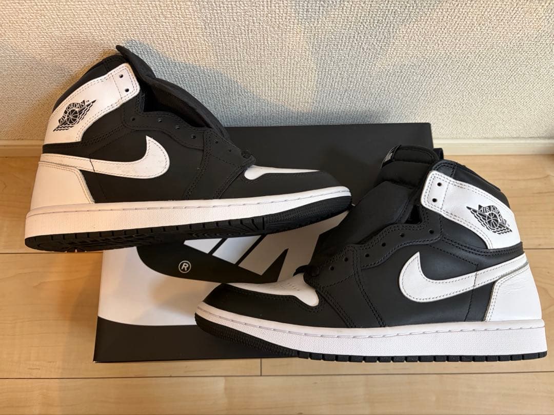 靴 Air Jordan 1 Retro High OG Black-White