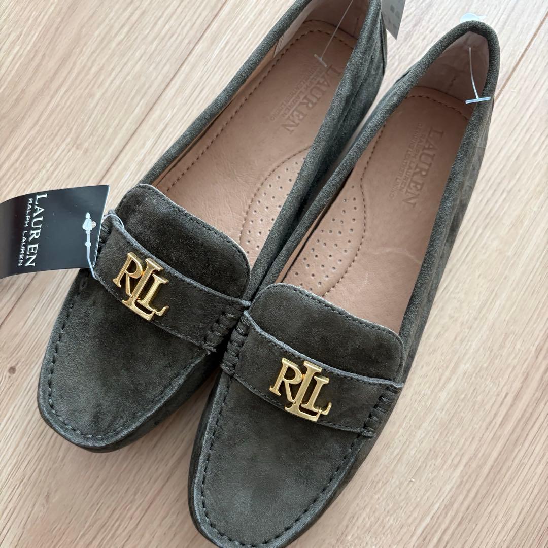 【新品】 Lauren ローレン ローファー カーキ