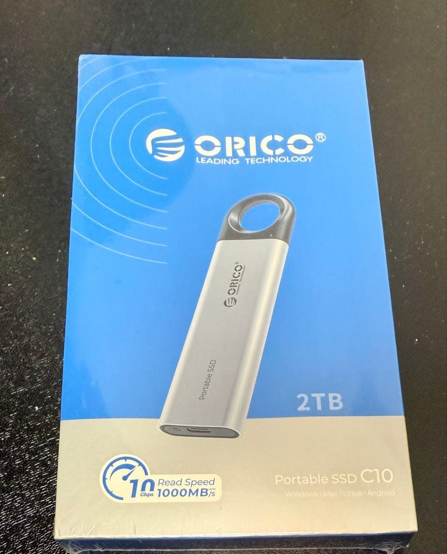 ORICO ポータブルSSD USB-C 5.2インチ2TB