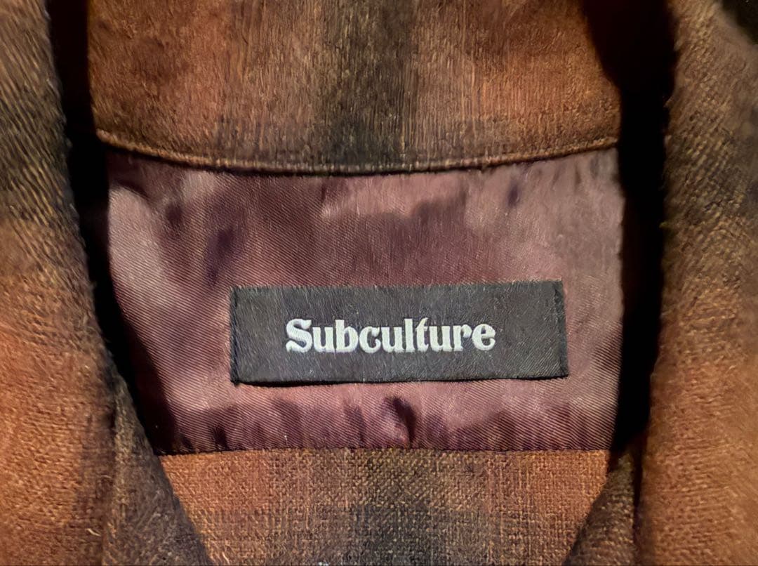 Subculture ウールシャツ　brown サイズ1
