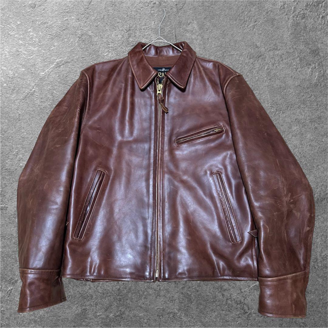 GRAMAN COWHIDE シングルライダース 本革 牛革 カウハイド 古着